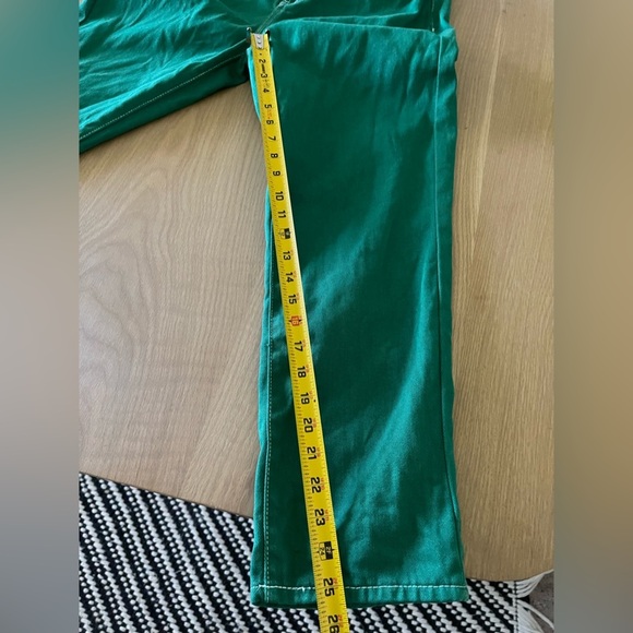 PacSun| High Waist Green Mom Jean with Contrast White Stitching, Size 30••• - Picture 12 of 13